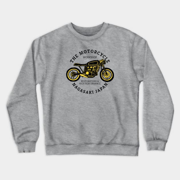 The Motorcycle Workshop Crewneck Sweatshirt by Siegeworks